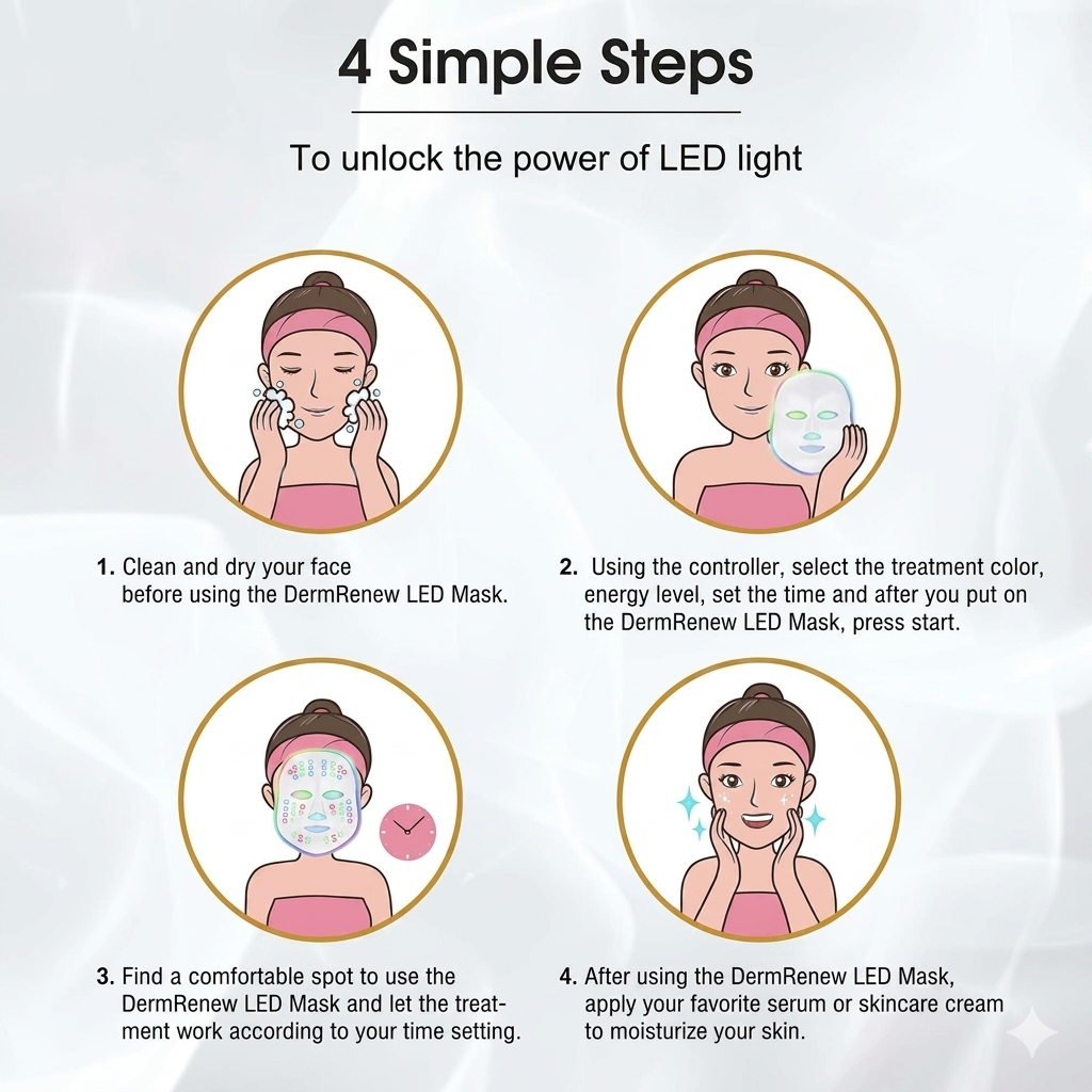 LED Light Photon Face Mask